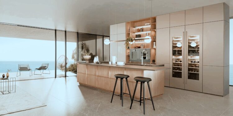 Luxuriöse Küche in Bielefeld mit exklusivem Design, hochwertigen Materialien und modernster Ausstattung